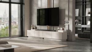 Meble Lindner Szafka RTV Loft Komoda industrialna stojąca / wisząca Kaszmir MAT 240 cm 3