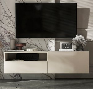 Wisząca Szafka RTV komoda szuflada kaszmir MAT 120 1