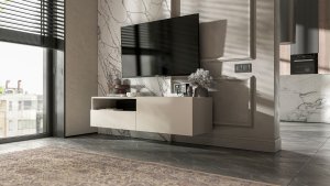 Wisząca Szafka RTV komoda szuflada kaszmir MAT 120 3