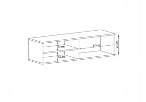 Wisząca Szafka RTV komoda szuflada kaszmir MAT 120 9