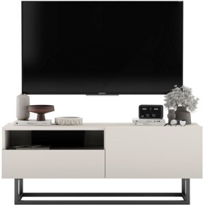Szafka RTV Loft komoda RTV kaszmir MAT 120 cm stelaż 11