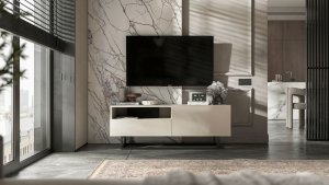 Szafka RTV Loft komoda RTV kaszmir MAT 120 cm stelaż 2