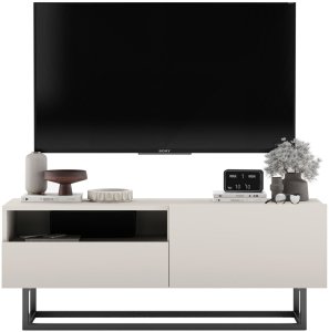 Szafka RTV Loft komoda RTV kaszmir MAT 120 cm stelaż 10