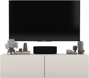 Wisząca szafka RTV 120 cm mała komoda kaszmir mat 12