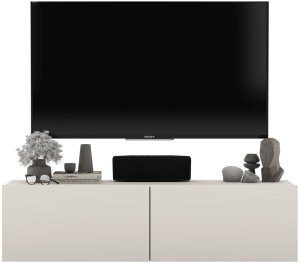 Wisząca szafka RTV 120 cm mała komoda kaszmir mat 13