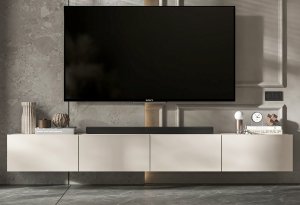 Wisząca Szafka RTV Loft kaszmir Mat komoda RTV 240 cm 1