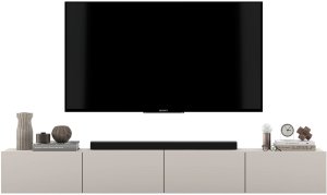 Meble Lindner Wisząca Szafka RTV Loft kaszmir Mat komoda RTV 240 cm 9