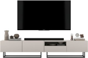 Meble Lindner Szafka RTV Loft komoda RTV Loft kaszmir Mat szuflada 240 cm 8