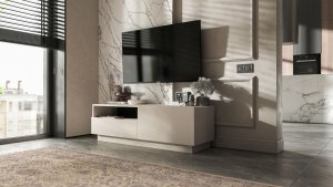 Stojąca / Wisząca Szafka RTV komoda szuflada Kaszmir MAT 120 cm 3