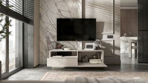 Stojąca / Wisząca Szafka RTV komoda szuflada Kaszmir MAT 120 cm 4