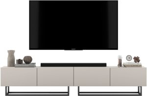 Szafka RTV Loft Industrialna komoda kaszmir mat 240 cm 7