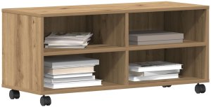 vidaXL Szafka RTV Dąb Rzemieślniczy Płyta wiórowa Średni 3