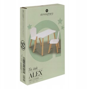 Stolik i dwa krzesełka dla dzieci ALEX 8