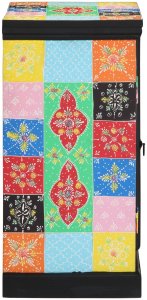 vidaXL Stoły konsolowe Wielokolorowy Drewno Mały Wstawki dekoracyjne 3