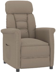 vidaXL Fotel relaksacyjny w kolorze taupe z mikrofibry 2