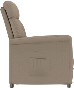 vidaXL Fotel relaksacyjny w kolorze taupe z mikrofibry 3