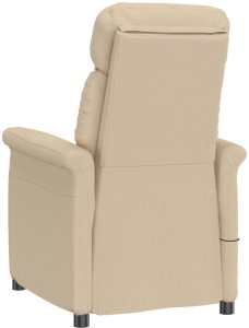 vidaXL Fotel do Masażu Kremowy 4