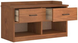 vidaXL Ławka do przedpokoju "SANDNES" 87x40x50 cm lite drewno sosnowe 7