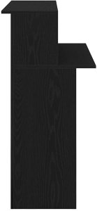 vidaXL Biurko recepcyjne czarne 100x50x103,5 cm Drewno klejone 6