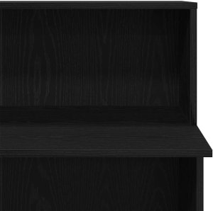 vidaXL Biurko recepcyjne czarne 100x50x103,5 cm Drewno klejone 8