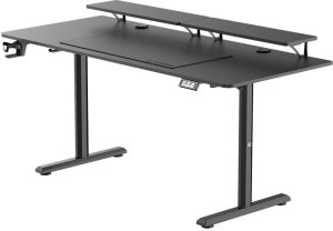 Biurko Ultradesk Highlander XXL Czarne 160 cm x 70 cm 3