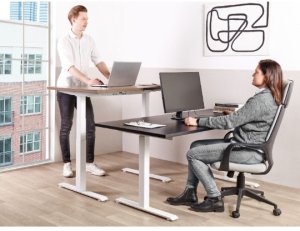 Biurko Beliani Destines Czarno-Białe 120 cm x 72 cm 2