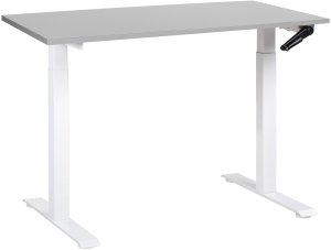 Biurko Beliani Destines Szaro-Białe 120 cm x 72 cm 2