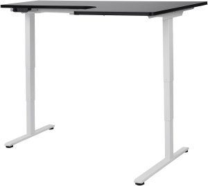 Biurko Beliani Destines Biało-Czarne 160 cm x 59 cm 7