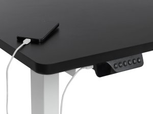 Biurko Beliani Destines Biało-Czarne 160 cm x 59 cm 9