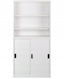 Beliani Szafka biurowa MUSCOVITE Metal Biały 5