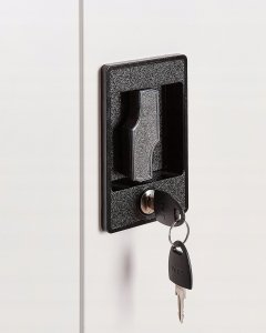 Beliani Szafka biurowa FELDSPAR Metal Biały 12