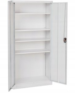 Beliani Szafka biurowa FELDSPAR Metal Biały 7