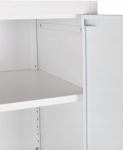 Beliani Szafka biurowa FELDSPAR Metal Biały 10