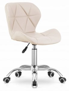 Krzesło obrotowe VASTO OFFICE PU CREAM 3
