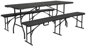 NC3404 SKŁADANA ŁAWKA OGRODOWA 183 CM ANTRACYT NILS CAMP 6