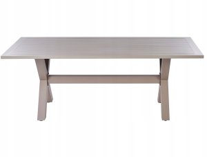 Beliani Stół ogrodowy 200 x 105 cm beżowy CASCAIS 4