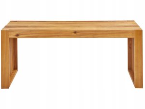 Beliani Ławka ogrodowa BELLANO 105 cm Drewno akacjowe Brązowy 5