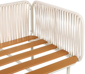 Beliani Sofa ogrodowa dla 3 osób SENISE Metal Szary 3