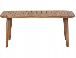 Beliani Stół ogrodowy akacjowy 180 x 90 cm jasne drewno certyfikowane PARAGGI 4