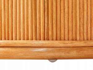 Beliani Stolik ogrodowy rattanowy 150 x 70 cm jasne drewno AIROLE 7