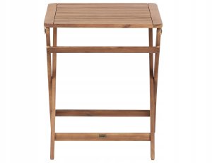 Beliani Stolik ogrodowy składany certyfikowane drewno akacjowe PARAGGI 4