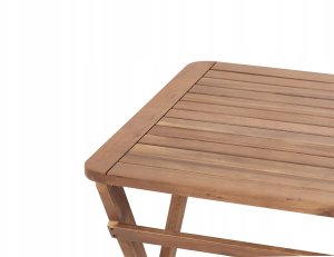 Beliani Stolik ogrodowy składany certyfikowane drewno akacjowe PARAGGI 6