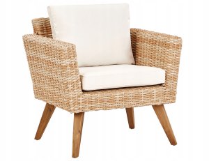 Beliani Zestaw ogrodowy ze stolikiem dla 4 osób VITTORIA Technorattan Złamana biel 10