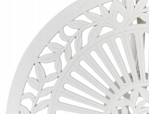 Beliani Stolik ogrodowy metalowy ø 61 cm biały DASCIO 8
