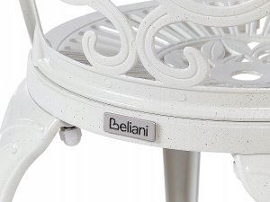 Beliani Zestaw mebli balkonowych TRIORA/DASCIO Metal Złamana biel Biały 11
