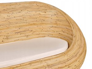 Beliani Sofa ogrodowa dla 2 osób MAIORI Rattan Naturalny 9
