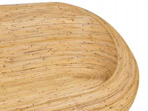 Beliani Sofa ogrodowa dla 2 osób MAIORI Rattan Naturalny 10