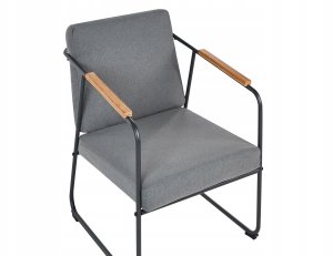 Beliani Zestaw ogrodowy ze stolikiem dla 4 osób VEZZANA Metal Szary 11