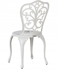 Beliani Zestaw 2 krzeseł ogrodowych TRIORA Metal Biały 5