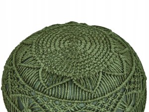 Beliani Puf ogrodowy ⌀ 40 zielony AADHI 4